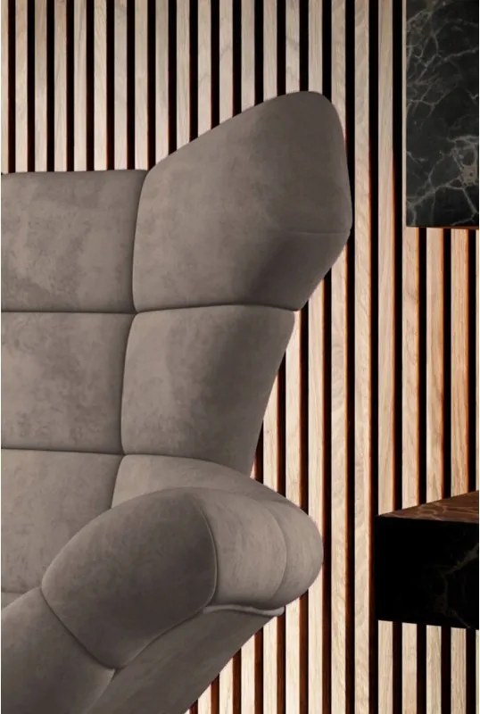 Fotel SENSI Relax obrotowy 360° z funkcją bujania w tkaninie Solar 16