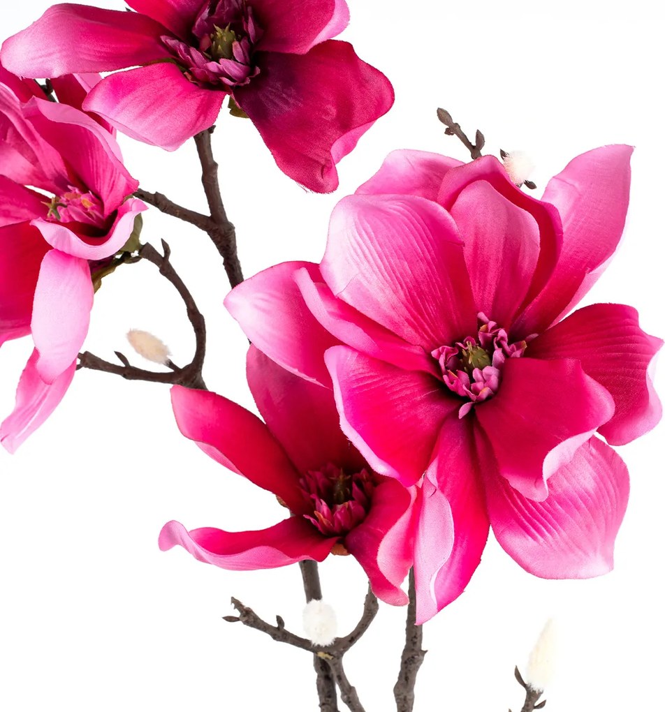 Sztuczna kwiat Magnolia różowy, 86 cm
