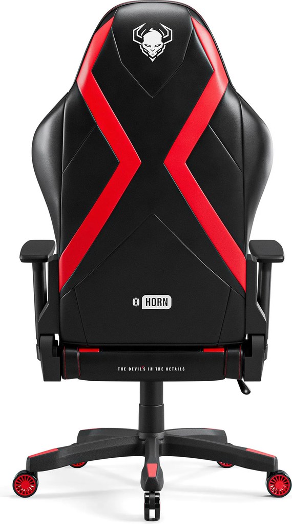 Fotel gamingowy Diablo X-Horn 2.0 King Size, czarno-czerwony
