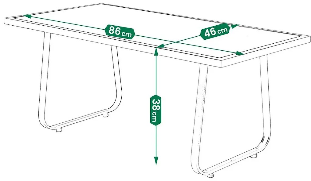 Nowoczesny komplet mebli ogrodowych N7-L54