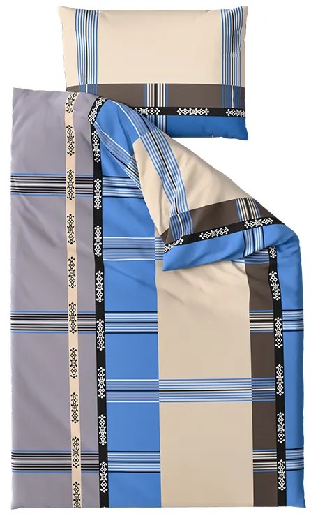 PrzytulneMieszkanie.pl PrzytulneMieszkanie.pl Bawełniana pościel DANIELA niebieska