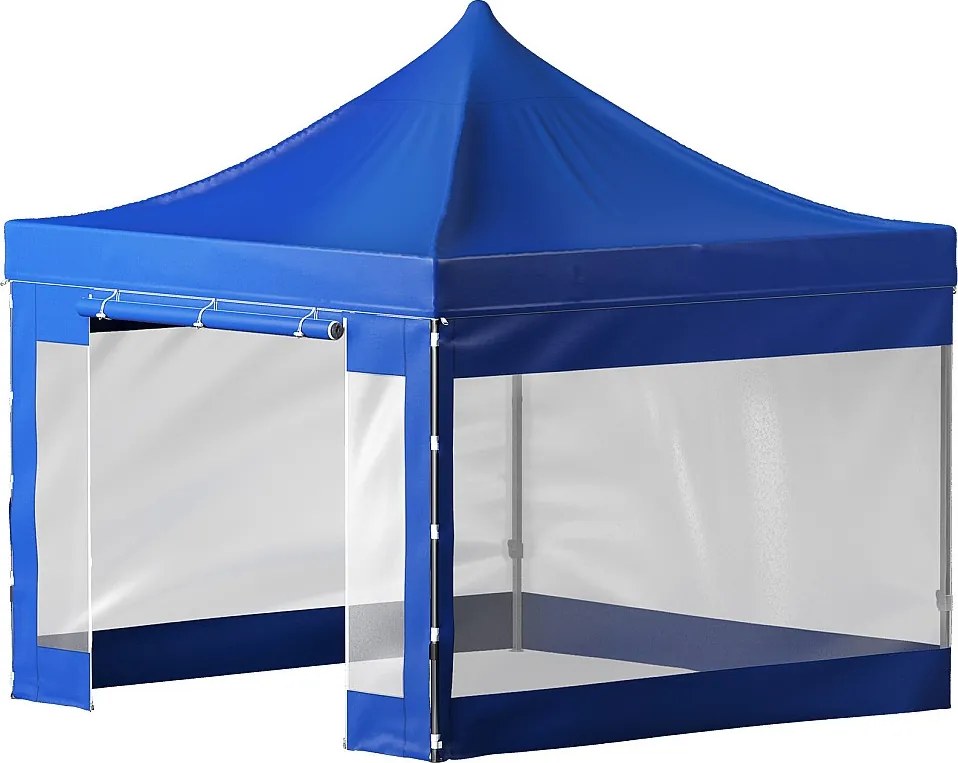 Składana Baldachinówka SucceBuy, 305 x 305 cm, Belwederska Eksterior z Bocznych ścian, Niebieski