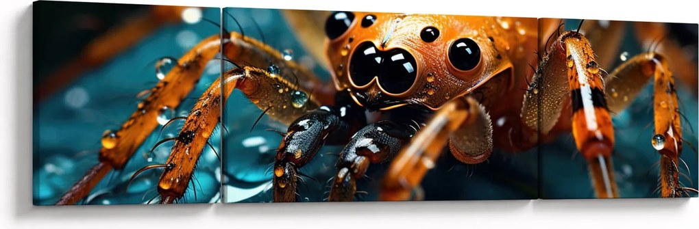 Obraz - Szczegół pająka (170x50 cm)
