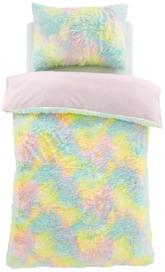 Pościel dziecięca dwuosobowa z mikropluszu 200x200 cm Rainbow Cuddly – Catherine Lansfield