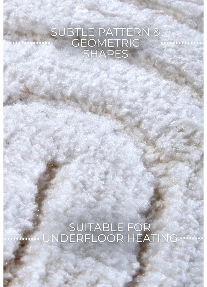 Biały okrągły dywan ø 200 cm Panglao New York White – Elle Decoration