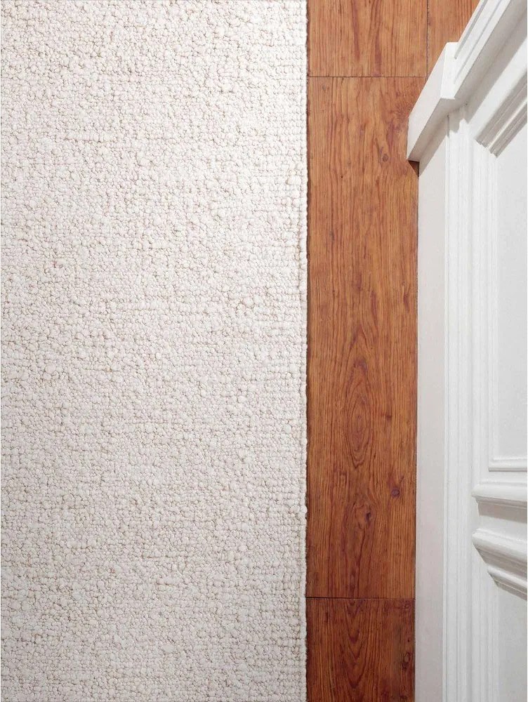 Chodnik z materiału bouclé tkany ręcznie w kolorze kości słoniowej 80x200 cm Notting Hill Portobello – Ted Baker