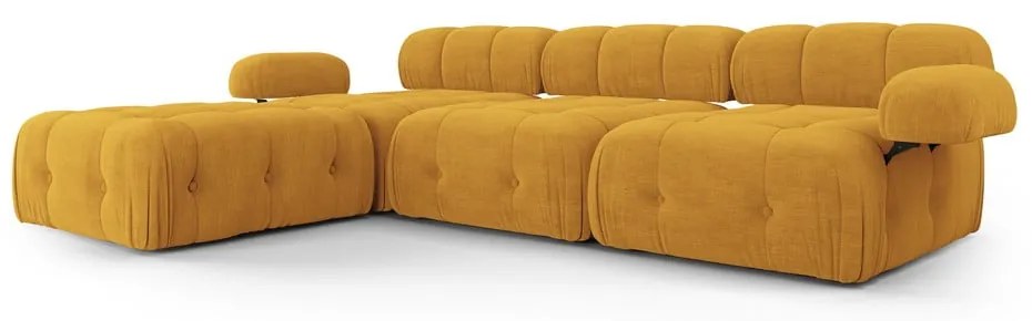 Musztardowy narożnik Ferento – Cosmopolitan Design