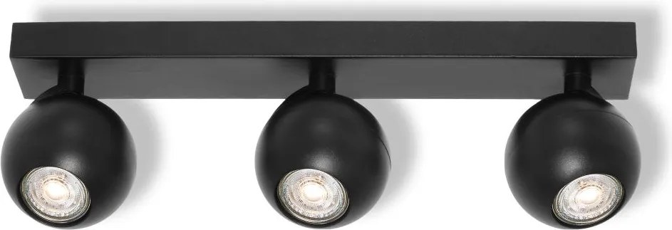 Osram - Oprawa punktowa SPOT SPHERAL 3xGU10/6W/230V czarna