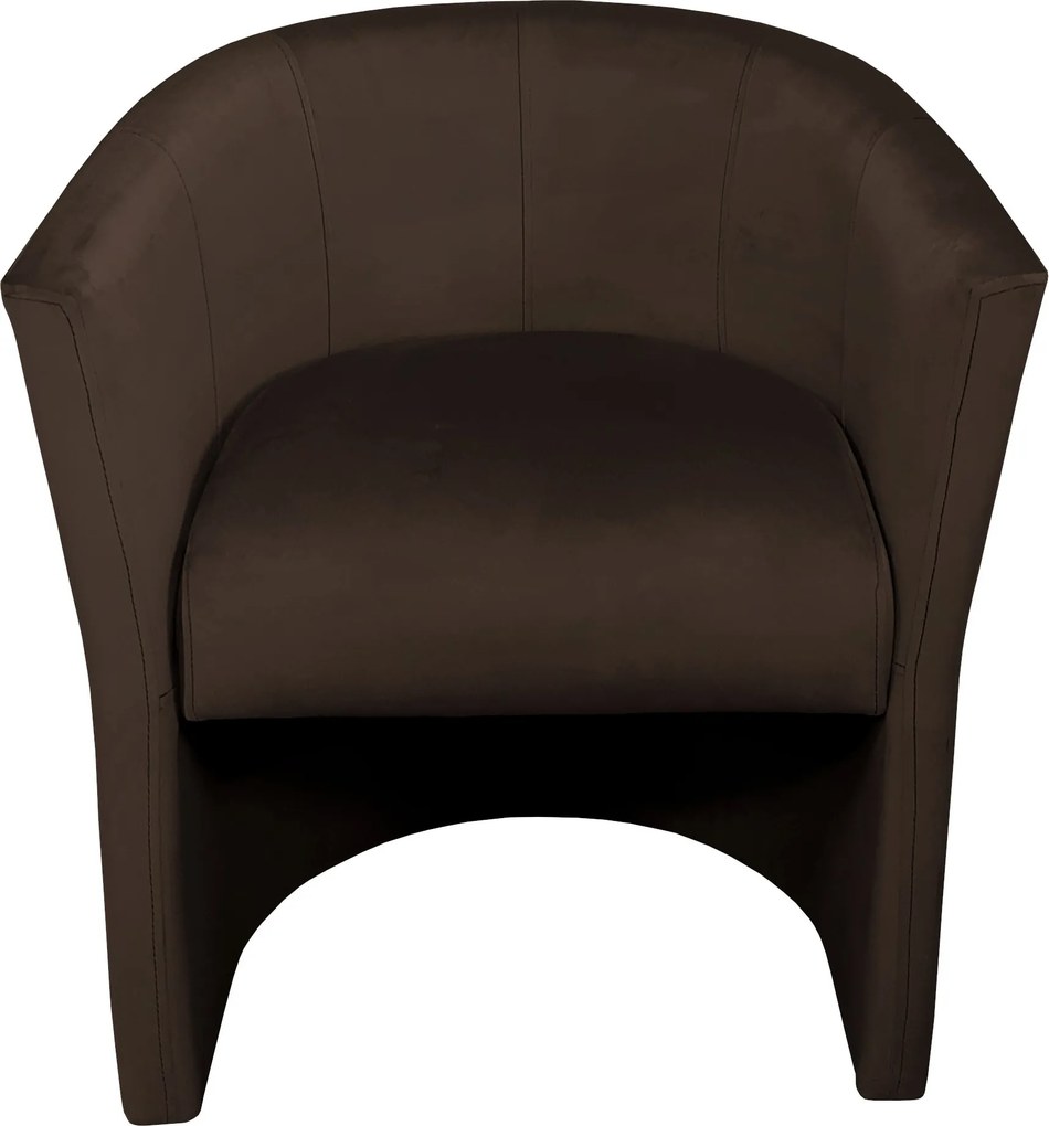 Fotel CLUB tkanina Welur elegancki fotel tapicerowany do salonu i gabinetu : Kolor tkaniny - VELVET - MG05
