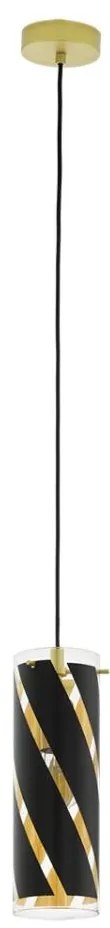 Eglo 97766 - Lampa wisząca na lince PINTO NERO 1 1xE27/60W/230V