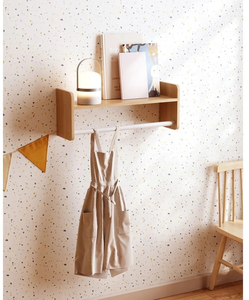 Dziecięcy wieszak ścienny z litego drewna sosnowego w naturalnym kolorze 52,5x20 cm Florentina – Kave Home
