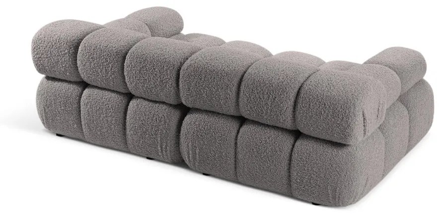 Jasnoszara sofa modułowa z materiału bouclé 188 cm Bellis – Micadoni Home