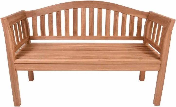 Ławka dwuosobowa DIVERO, drewno tekowe, impregnowane, lite.