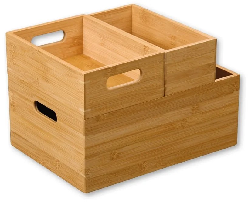 Kesper 57511 Pudełko bambusowe, 38,5 x 28,5 x 13 cm