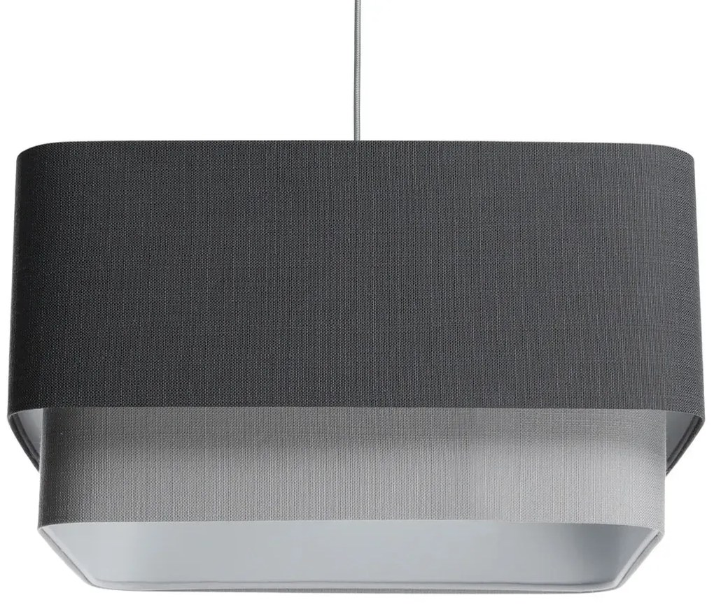 Lampa wisząca KWADRO DUO 007 51x47cm grafitowa/szara BPS KONCEPT