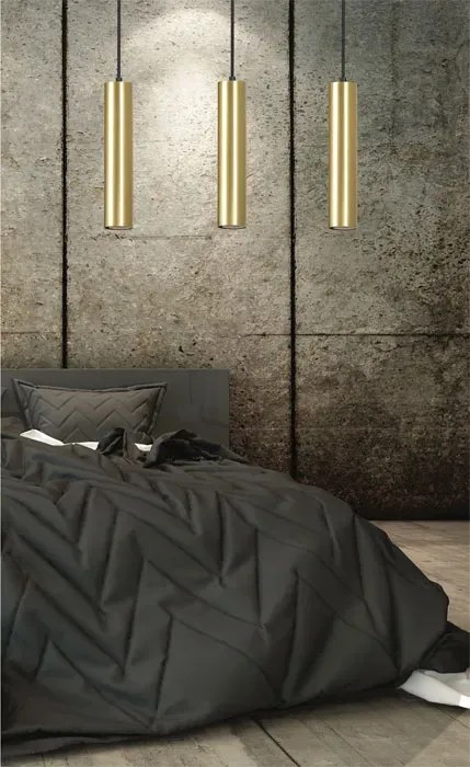 Czarna nowoczesna lampa wisząca spot - D063 H4-L39