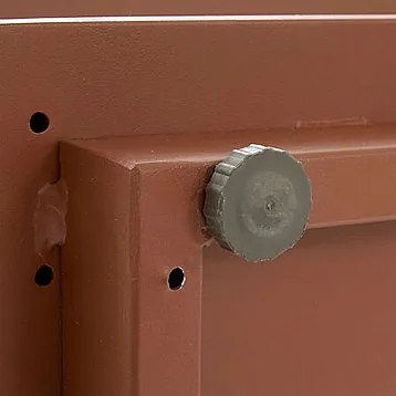 Narożny zestaw aluminiowy dla 5 osób MADRID NEW (mahoń)