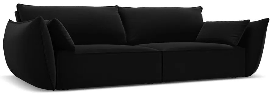 Czarna aksamitna sofa 208 cm Vanda – Mazzini Sofas