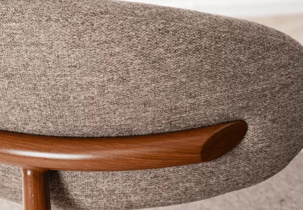Krzesło tapicerowane Alekto w stylu retro vintage – wygodne krzesło do jadalni i salonu