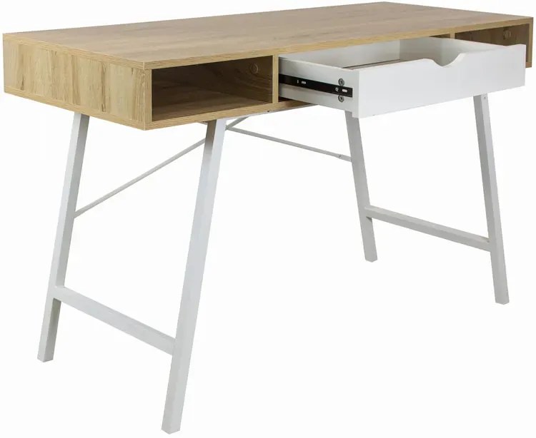 Eleganckie metalowe biurko z szufladą K6-A42