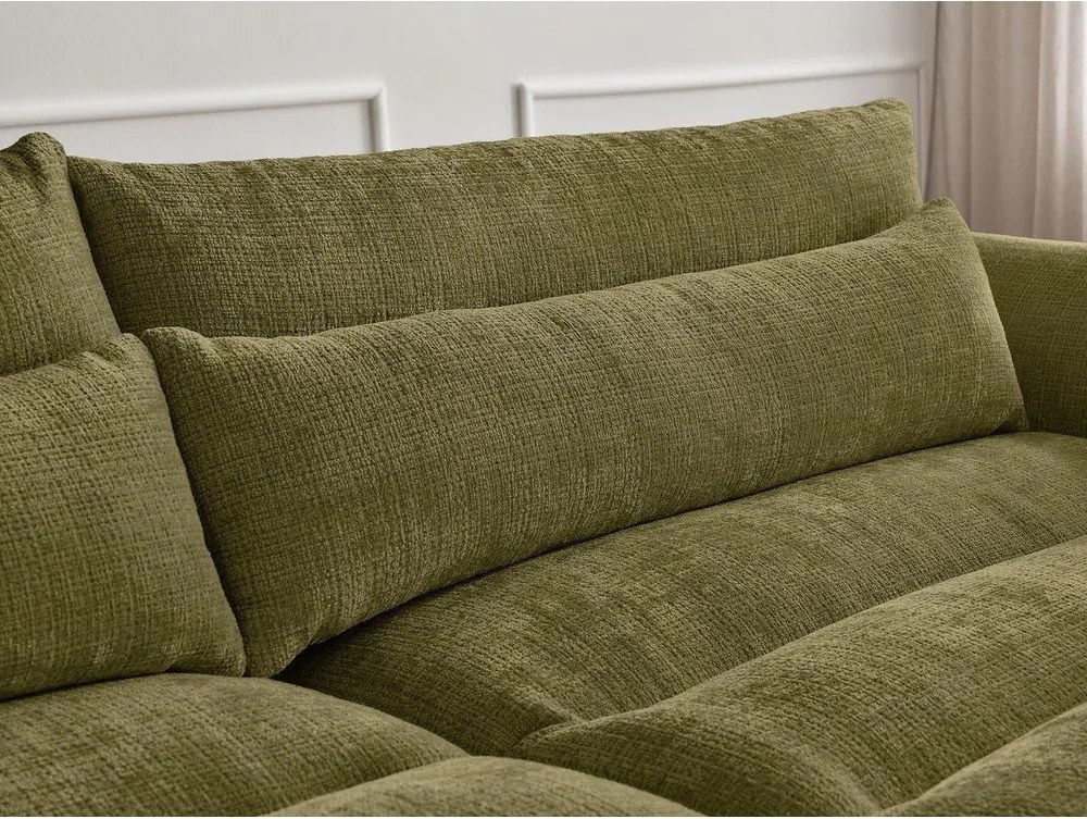Zielona sofa z tkaniny szenilowej 276 cm Neil – Bobochic Paris