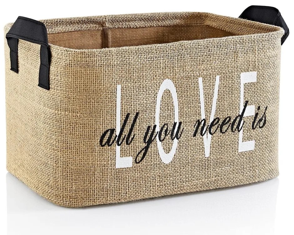 Koszyk do przechowywania z juty 30x22x30 cm – Mioli Decor