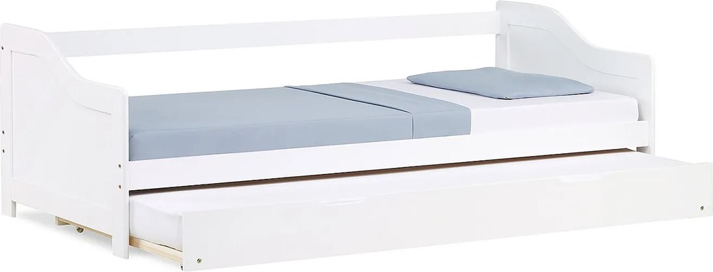 Łóżko pojedyncze 90x200 cm białe