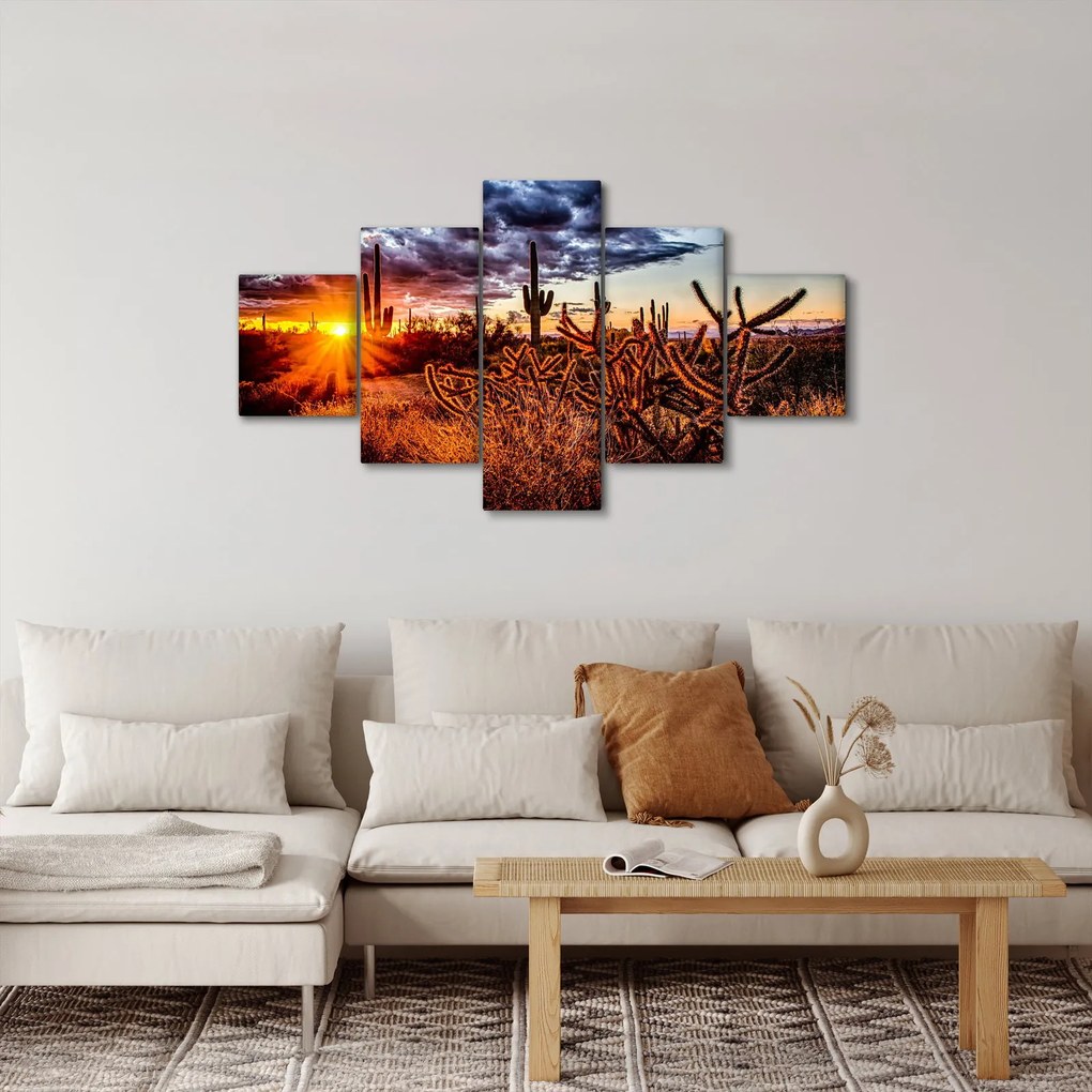 Obraz - Złota godzina pustyni (125x70 cm)