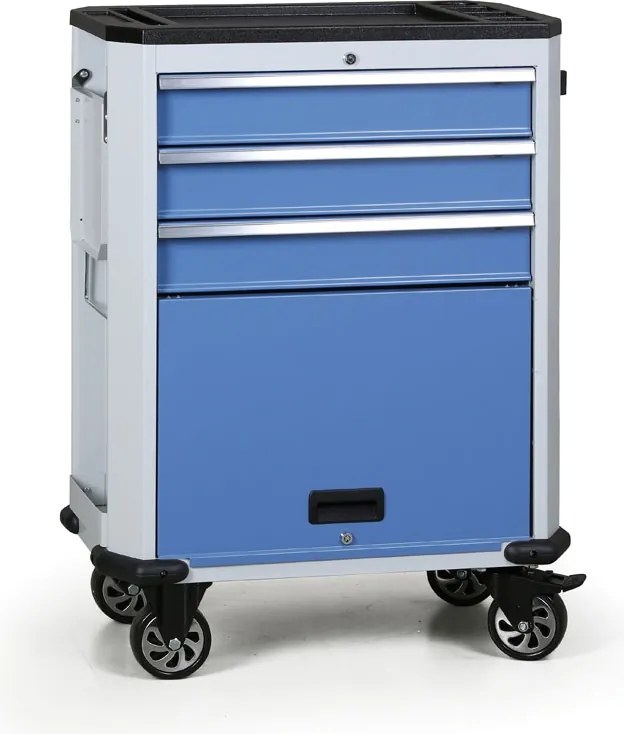Wózek warsztatowy mobilny na narzędzia G2, 4 szuflady, niebieski