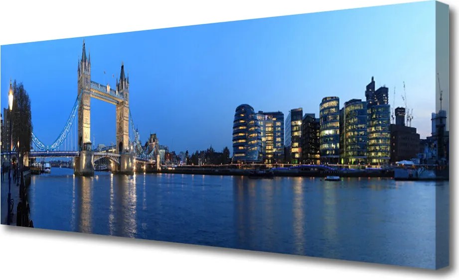 Zdjęcie na płótnie Podświetlony Most Miejski