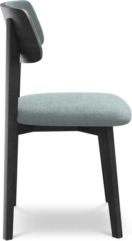 Niebieskie krzesło z litego drewna Niu – Makamii