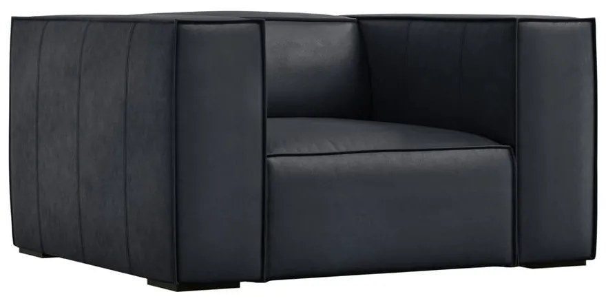 Ciemnoniebieski skórzany fotel Madame – Windsor &amp; Co Sofas