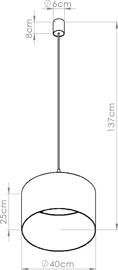 Elegancka burgundowa lampa wisząca z abażurem M161-Lawezo