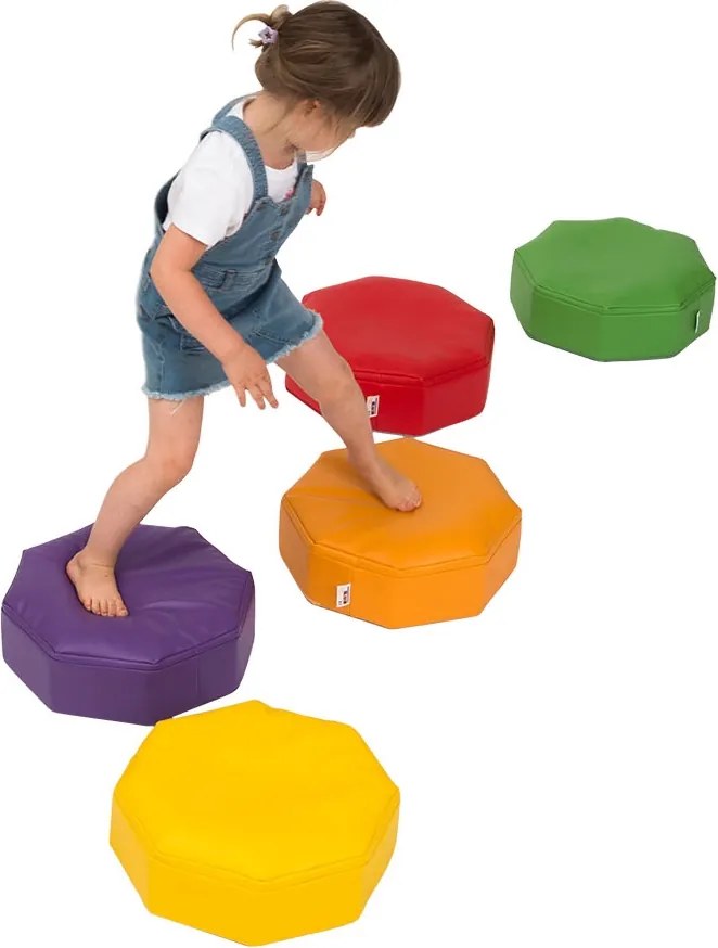 Zestaw przedszkolnych ośmiokątów sensorycznych 4641565 - 8 szt.