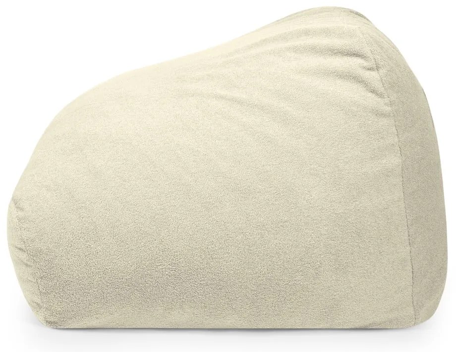 Jasnoszary worek do siedzenia z materiału bouclé Sofa Snug – SLOWDOWN
