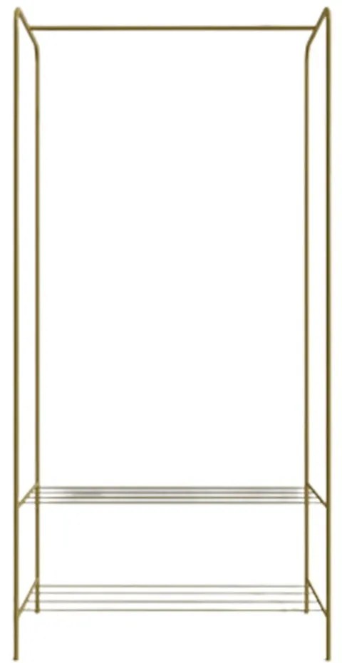 Metalowy stojak na ubrania w kolorze złota Frankenthal – Kalune Design