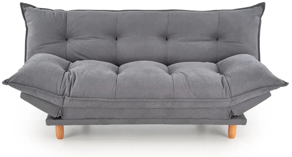 Sofa rozkładana z funkcją spania PILLOW szara HALMAR
