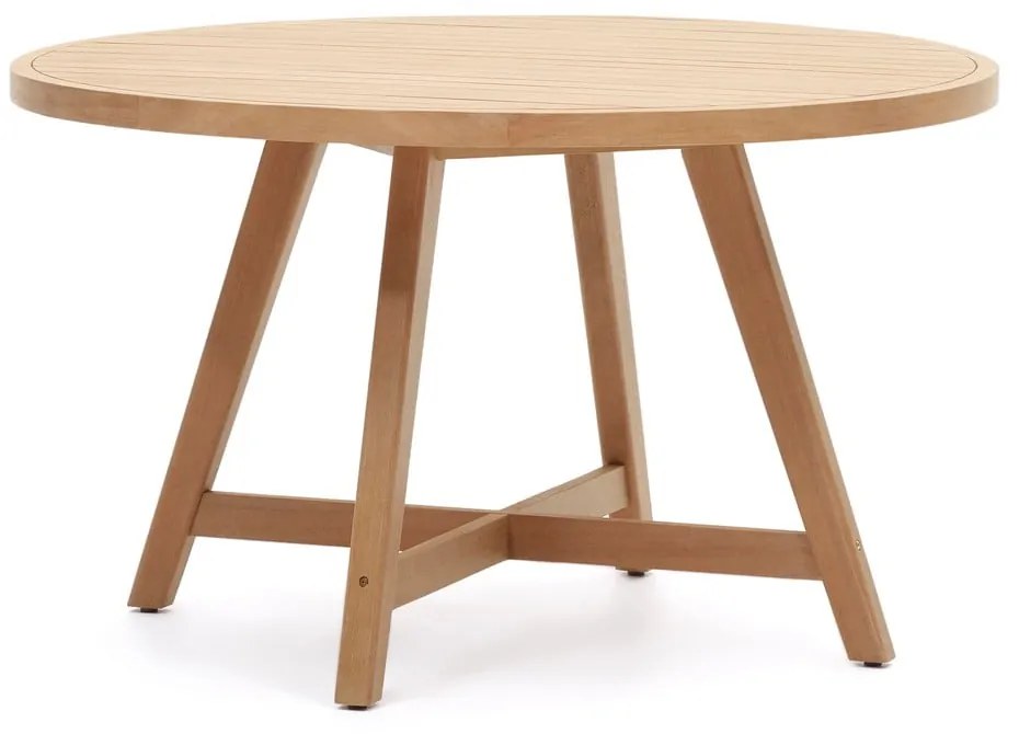 Okrągły stół ogrodowy z drewna eukaliptusowego ø 130 cm Urqell – Kave Home