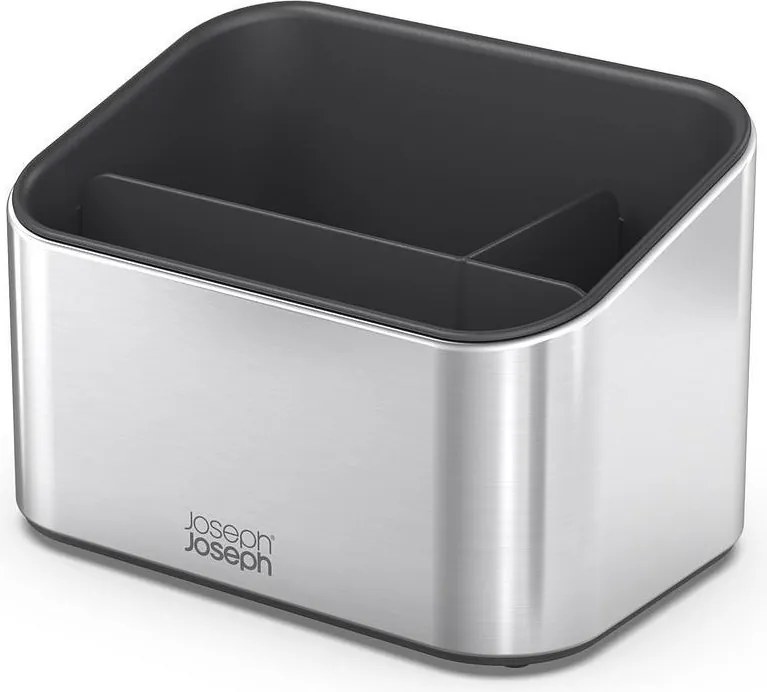 Metalowy stojak na akcesoria do mycia naczyń w kolorze srebra z połyskiem Surface – Joseph Joseph