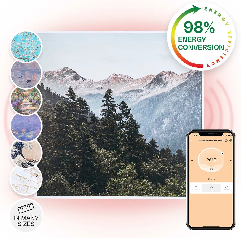 Klarstein Wonderwall Air Art Smart Panel grzewczy na podczerwień