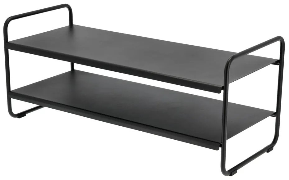Czarny stalowy regał na buty 33x33x80 cm A-Shoe – Zone
