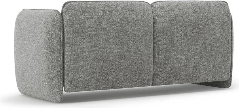 Jasnoszara sofa z tkaniny szenilowej 168 cm Georgia – Micadoni