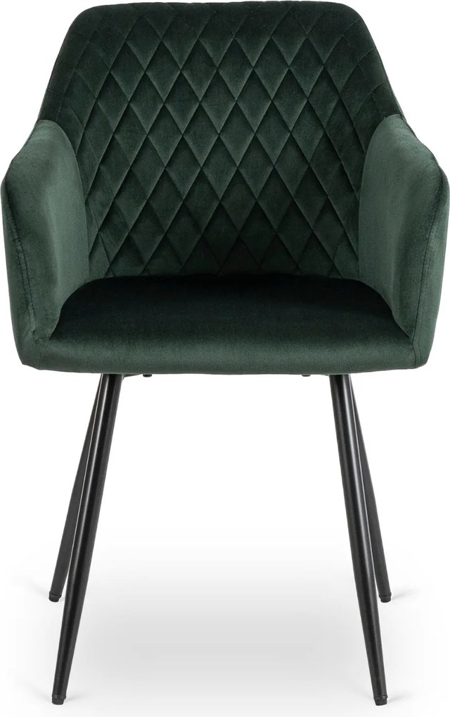 Krzesło Tapicerowane SHANE Zielone Nowoczesne Loft