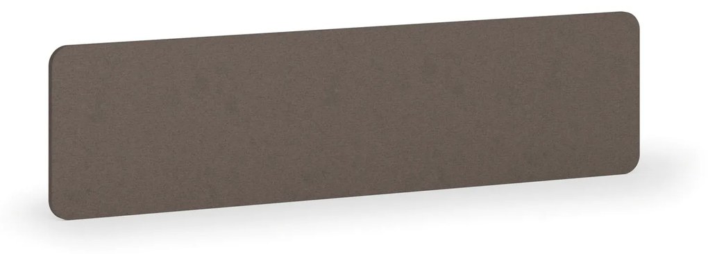 Parawan akustyczny na stół, tekstylny, 160 x 40 cm, brązowy