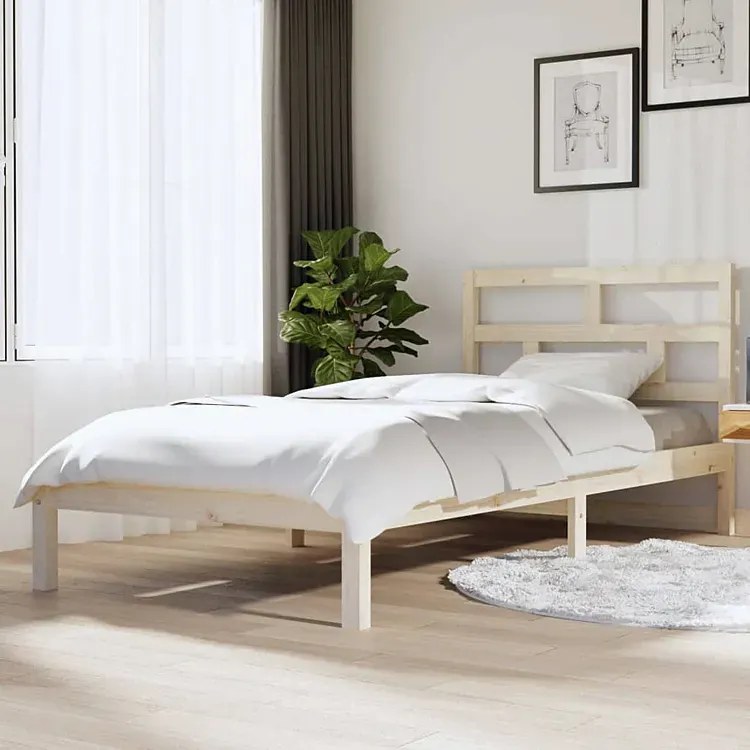 Pojedyncze łóżko z naturalnej sosny 90x200 - Adia 3X