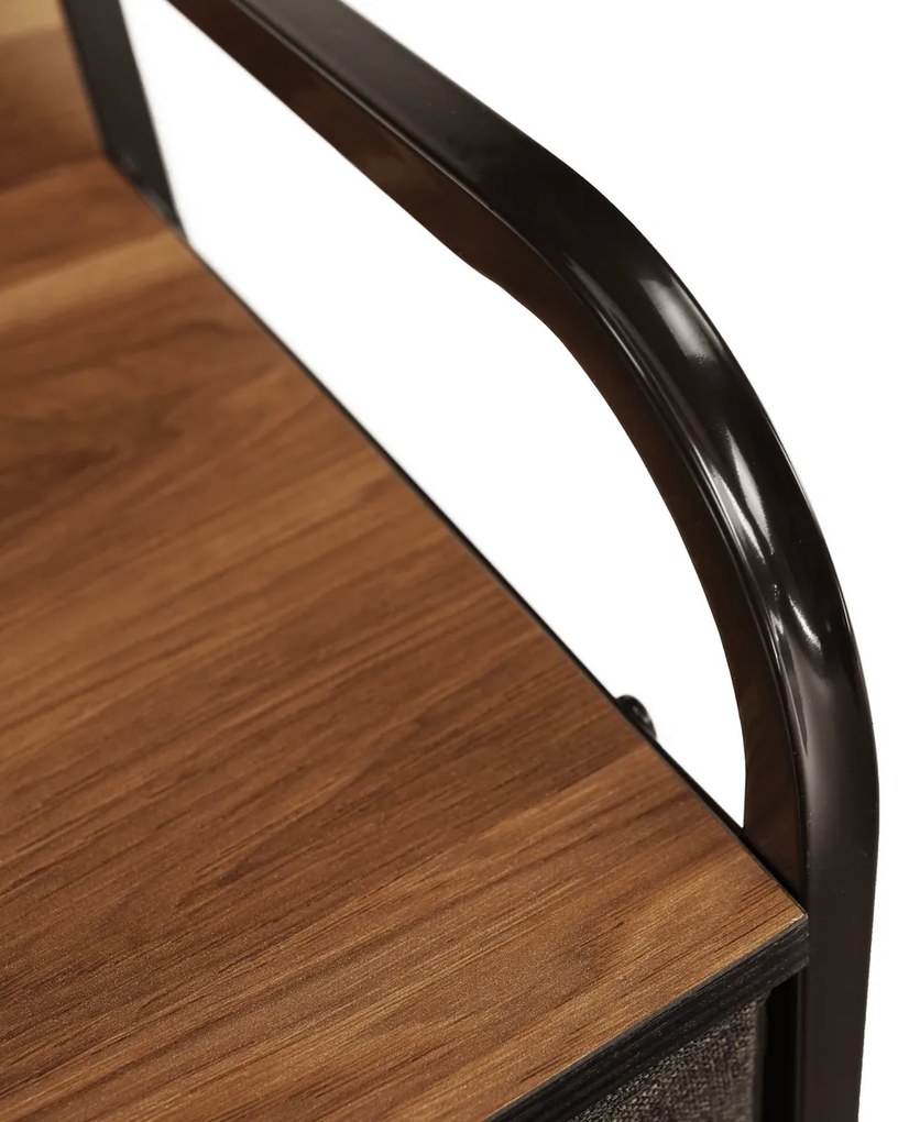 Komoda z szufladami z tkaniny HAZEL TYP 4, brązowy, S