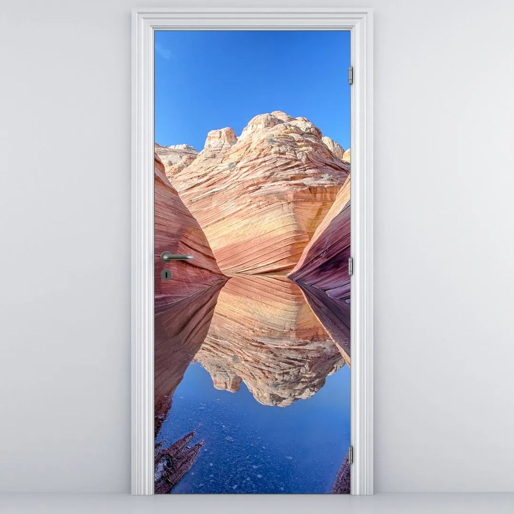 Tapeta na drzwi - fale Arizony (95x205cm)
