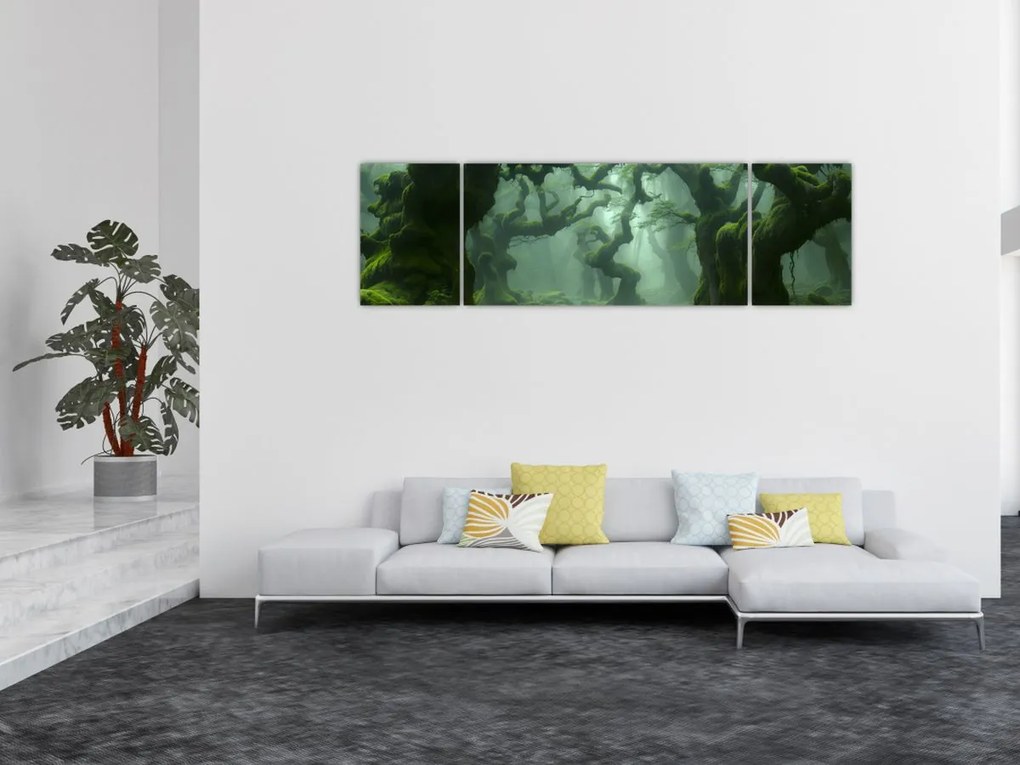 Obraz - Las porośnięty mchem (170x50 cm)