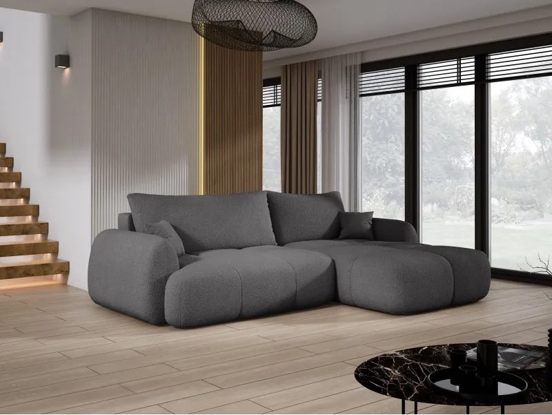 Narożnik COCO z funkcją spania poduszkami i pojemnikiem Now Or Never 92 DOMOHOME