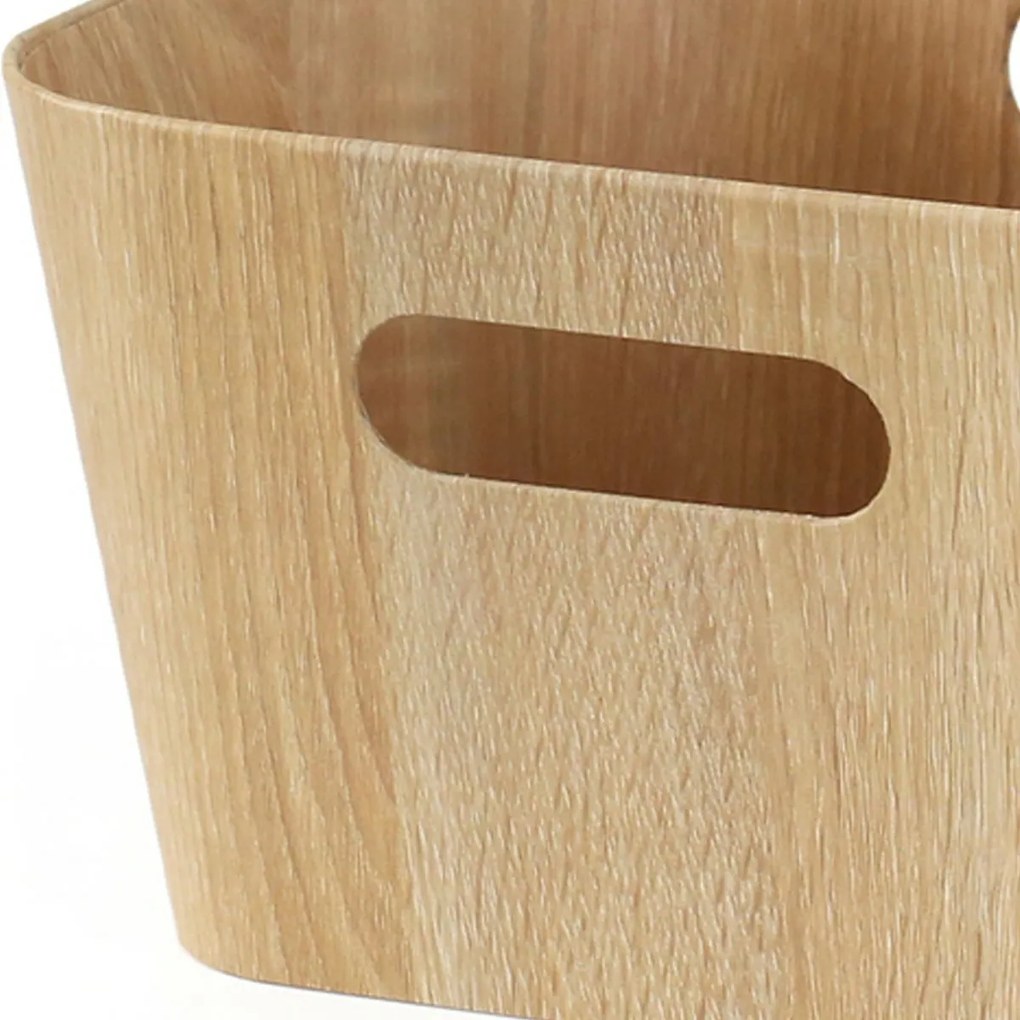 Kitchisimo Zestaw 2 koszy do przechowywania 27 × 27 × 16 cm, naturalny, M